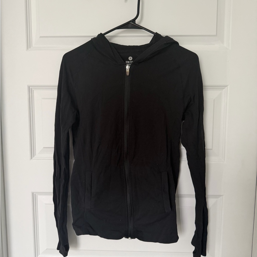 Old Navy Active Black Semi-Fitted Jacket